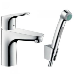 Для спорта и фитнеса 51 - Смеситель для раковины Hansgrohe Focus E2 31927000 с гигиеническим душем хром купить