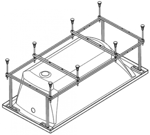 Для спорта и фитнеса 1 - Монтажный комплект для ванны Santek Монако XL 160х75 WH112422 купить