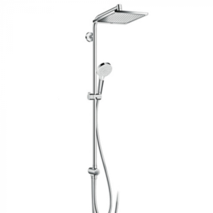 Для спорта и фитнеса 49 - Душевая система Hansgrohe Crometta Е 240 1jet Showerpipe Reno Ecosmart 27289000 хром купить