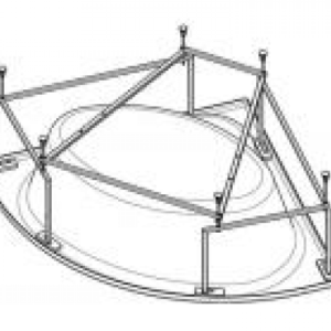 Для спорта и фитнеса 15 - Монтажный комплект для ванны Santek Карибы 140х140 WH112430 купить