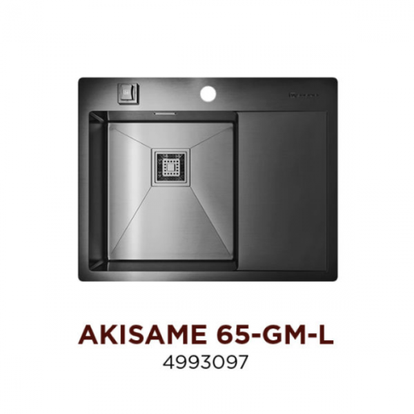 Для спорта и фитнеса 1 - Кухонная мойка Omoikiri Akisame 65-GM-L 4993097 купить
