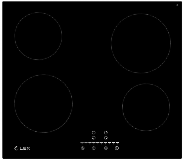 Для спорта и фитнеса 1 - Электрическая варочная панель Lex EVH 640-1 BL купить