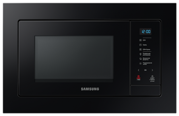 Для спорта и фитнеса 1 - Встраиваемая микроволновая печь Samsung- MG23A7118AK/BW Samsung MG23A7118AK/BW купить