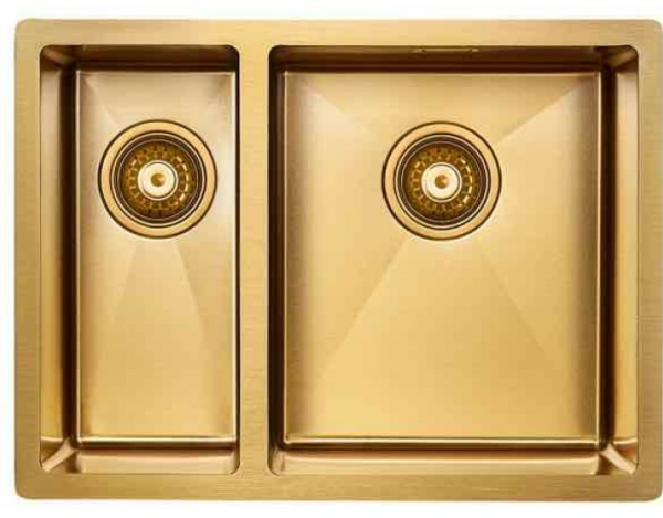 Для спорта и фитнеса 1 - Кухонная мойка Paulmark ANNEX PM545944-BGR брашированное золото, правая купить