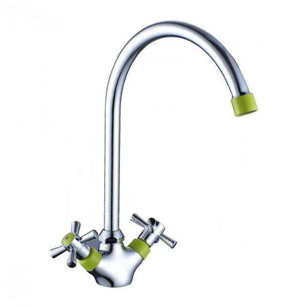 Для спорта и фитнеса 1 - Смеситель для кухни Decoroom DR51028-Green зеленый/хром купить