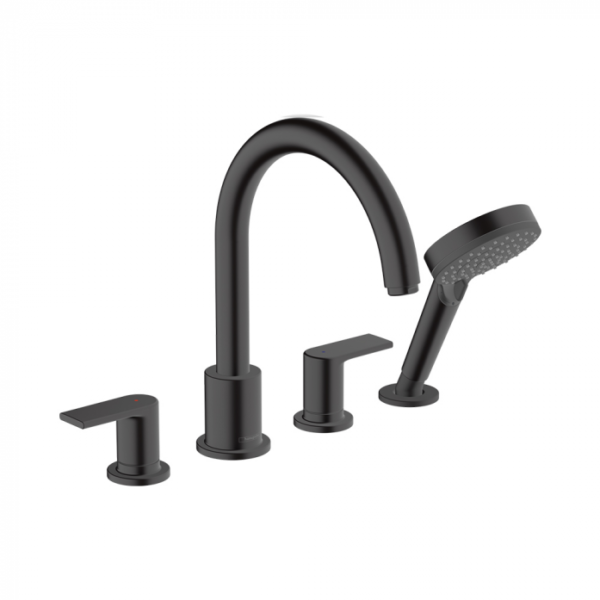Для спорта и фитнеса 1 - Смеситель на край ванны Hansgrohe Vernis Blend 71456670 черный купить