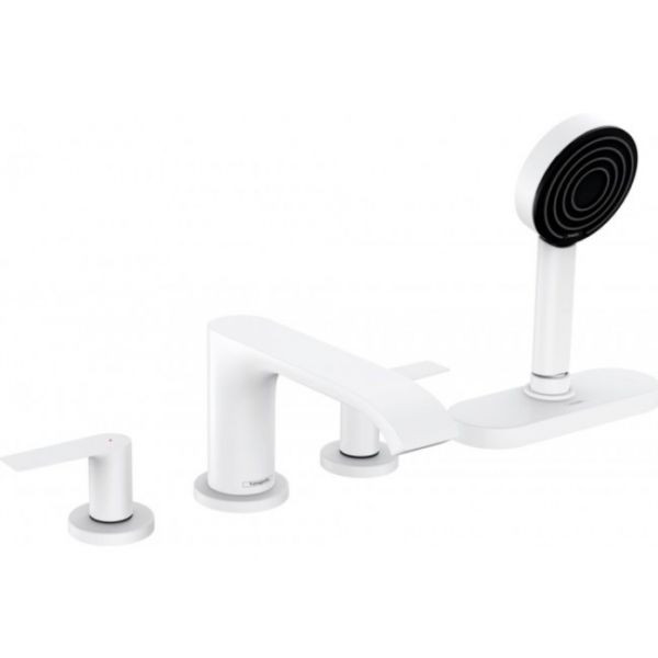 Для спорта и фитнеса 1 - Смеситель на борт ванны Hansgrohe Vivenis 75444700 матовый белый купить