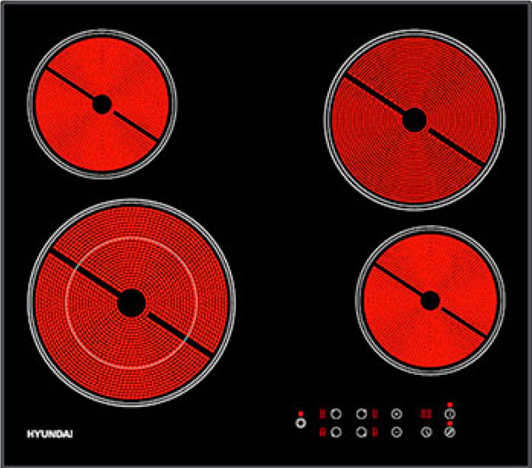 Для спорта и фитнеса 1 - Электрическая варочная панель Hyundai HHE 6485 BG черный купить