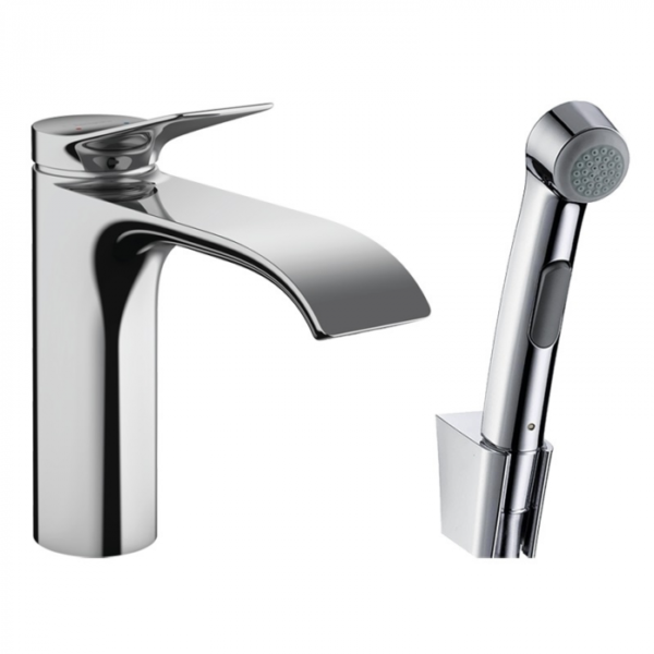 Для спорта и фитнеса 1 - Смеситель для раковины с гигиеническим душем Hansgrohe Vivenis 75210000 хром купить