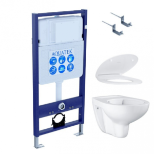 Для спорта и фитнеса 45 - Комплект 4 в 1 AQUATEK SET + Grohe (рама Standard INS-0000012 с крепежом KDI-0000002+Grohe Bau Ceramic унитаз 39427000 с сиденьем 39493000) купить