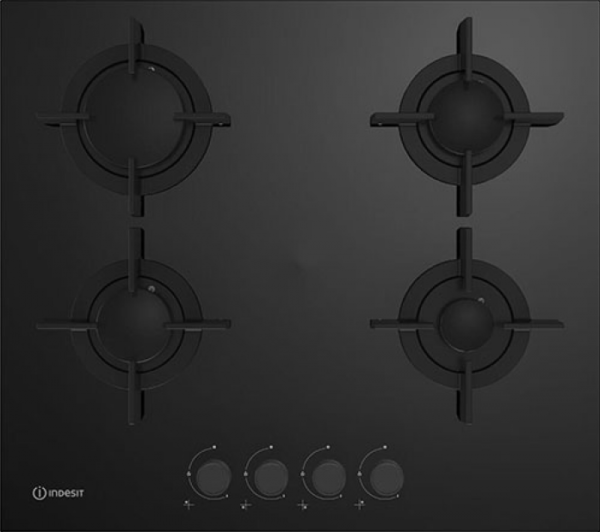 Для спорта и фитнеса 1 - Газовая варочная поверхность Indesit INGT 61 IC/BK черный купить