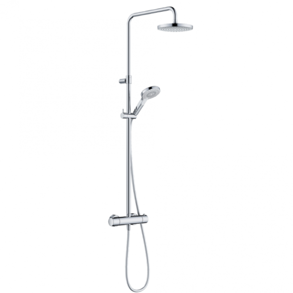 Для спорта и фитнеса 1 - Душевая система с термостатом Kludi DIVE DUAL SHOWER SYSTEM 690790500 хром купить