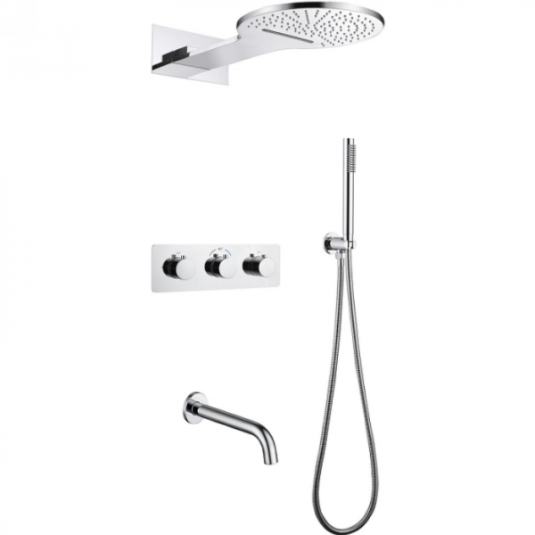 Для спорта и фитнеса 1 - Душевая система Abber Wasser Kreis AF8150 хром купить