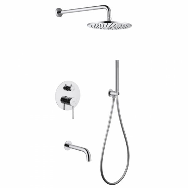 Для спорта и фитнеса 1 - Душевая система Abber Wasser Kreis AF8117 хром купить